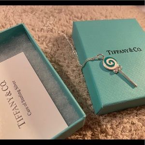 Tiffany & co blue lollipop necklace